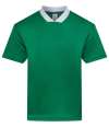 JC442 AWDis Cool Retro Sports Jersey Green / White colour image